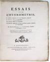 SAUSSURE, HORACE-BÉNÉDICT DE. Essais sur l''Hygrométrie. 1783